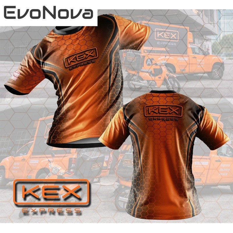 Áo thun thăng hoa KEX Express | Baju Courier KEX Express