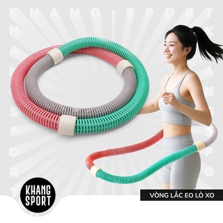  Vòng Lắc Eo Lò Xo Nữ Bọc Mút Mềm 1,5kg - Gập Gọn Không Gây Bầm Tập 30 Phút Đốt Calo 