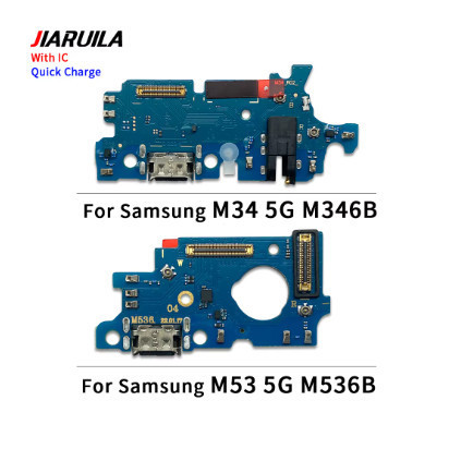 Dành Cho Samsung M34 M346 M346B M53 5G M536 M536B MỚI USB Sạc Cổng Flex Cáp Thay Thế