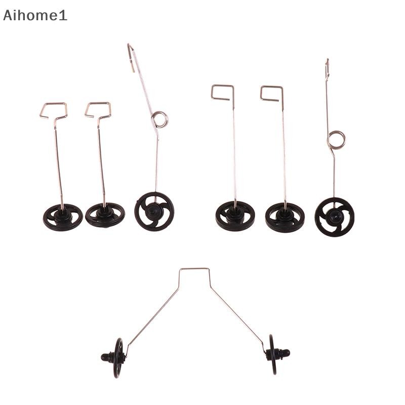 Aiho 1 Bộ Bọt Tay Ném Glider Landing Gear Kit Có Bánh Xe Máy Bay Phụ Kiện Cho Cessna J-11 J-20 SU27 