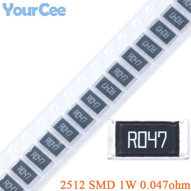 50 Cái / 10 Chiếc 0,047ohm 2512 SMD Điện Trở 1W 0,047 ohm 0,047R R047 1% Chip Kháng Thành Phần Thụ Đ