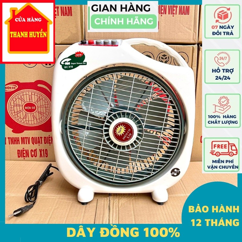 [Chính hãng Điện Cơ X19] Quạt Hộp Tản Gió Điện Cơ X19 Chạy Cực Êm, dây đồng 100% bảo hành 12 tháng