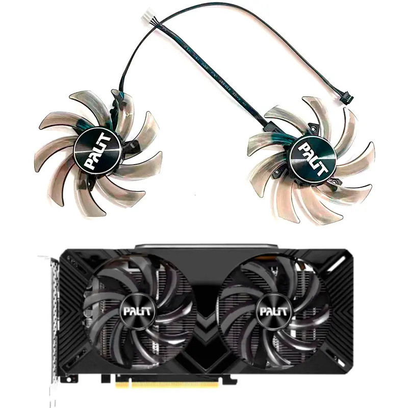 Quạt làm mát mới 4pin 85MM GA91S2U thích hợp cho Palit RTX 2060 2060 Super 2070 GTX 1660 1660TI quạt