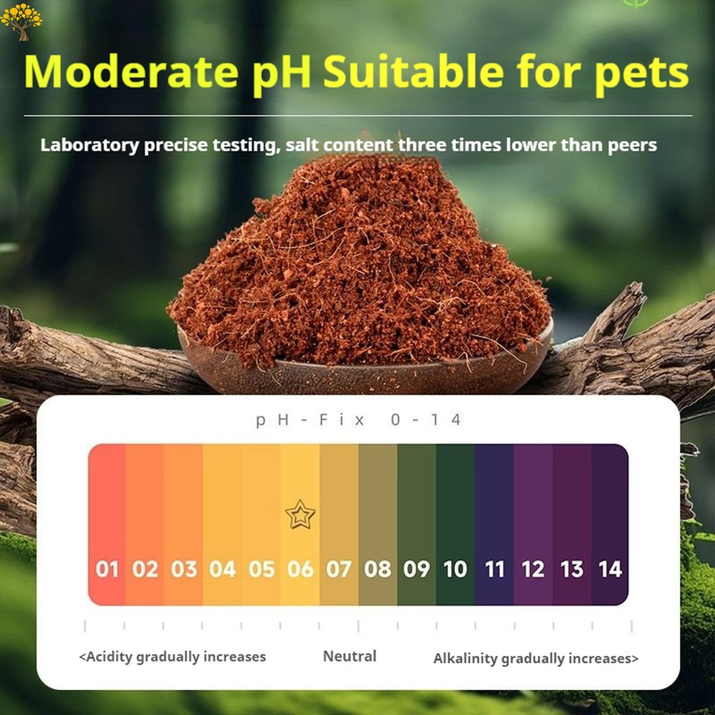 Sợi Dừa Bò Sát Chất Nền Gạch Mở Rộng Dừa Coir Rêu Cho Hemit Cua Rùa Ngủ Lằn Terrarium Chăn Ga Gối