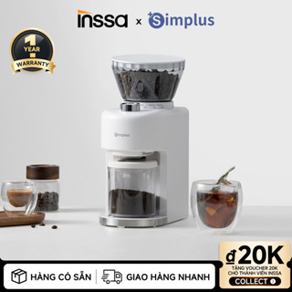 Inssa × Simplus Máy Xay Cà Phê Gia Đình 35 Mức Xay Tùy Chỉnh MDJH004 - Bảo Hành 1 Năm