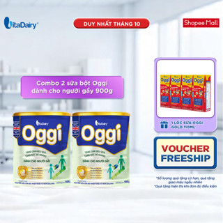 Combo 2 Sữa bột OGGI dành cho người gầy 900g - VitaDairy