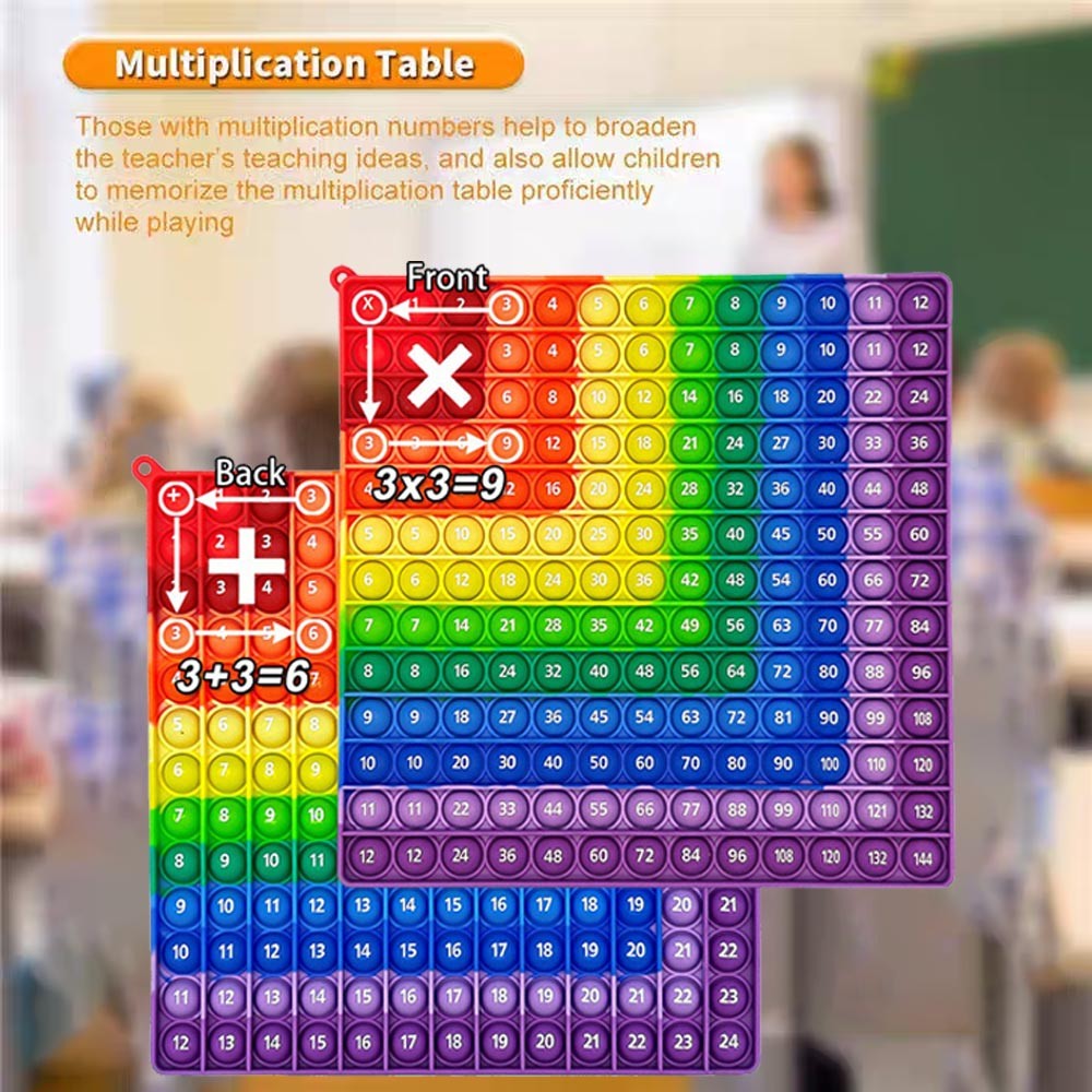 Multiplication Push Bubble Number Game Fidget Math Games Times Table Teaching