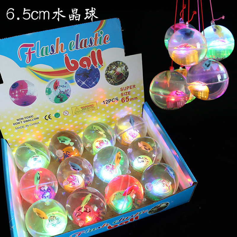 Bouncy Ball Trẻ Em Kích Thước Lớn Dạ Quang Bounce Ball Bé Trai Bé Gái Bounce Pha Lê Phát Sáng Nhấp N