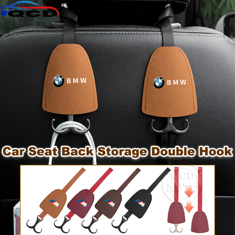 BMW Da Ghế Ô Tô Tựa Đầu Móc Ẩn Kim Loại Móc Đôi Phụ Kiện Bảo Quản Cho X5 G05 F15 E53 Z4 E89 E85 F20 