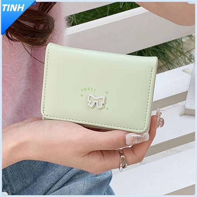 Minh thời trang và giản dị Hàn Quốc Bow Wallet Ngắn phụ nữ S Wallet Change Card Bag Hot