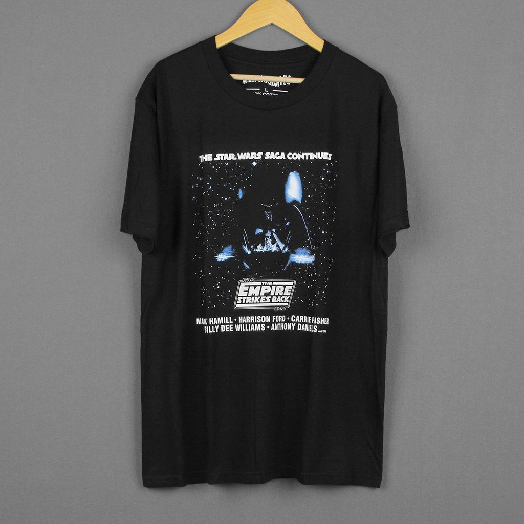 Star Wars Empire Strikes Back Empire Strikes Back Short Tay Áo thun nữ Mỹ thông thường