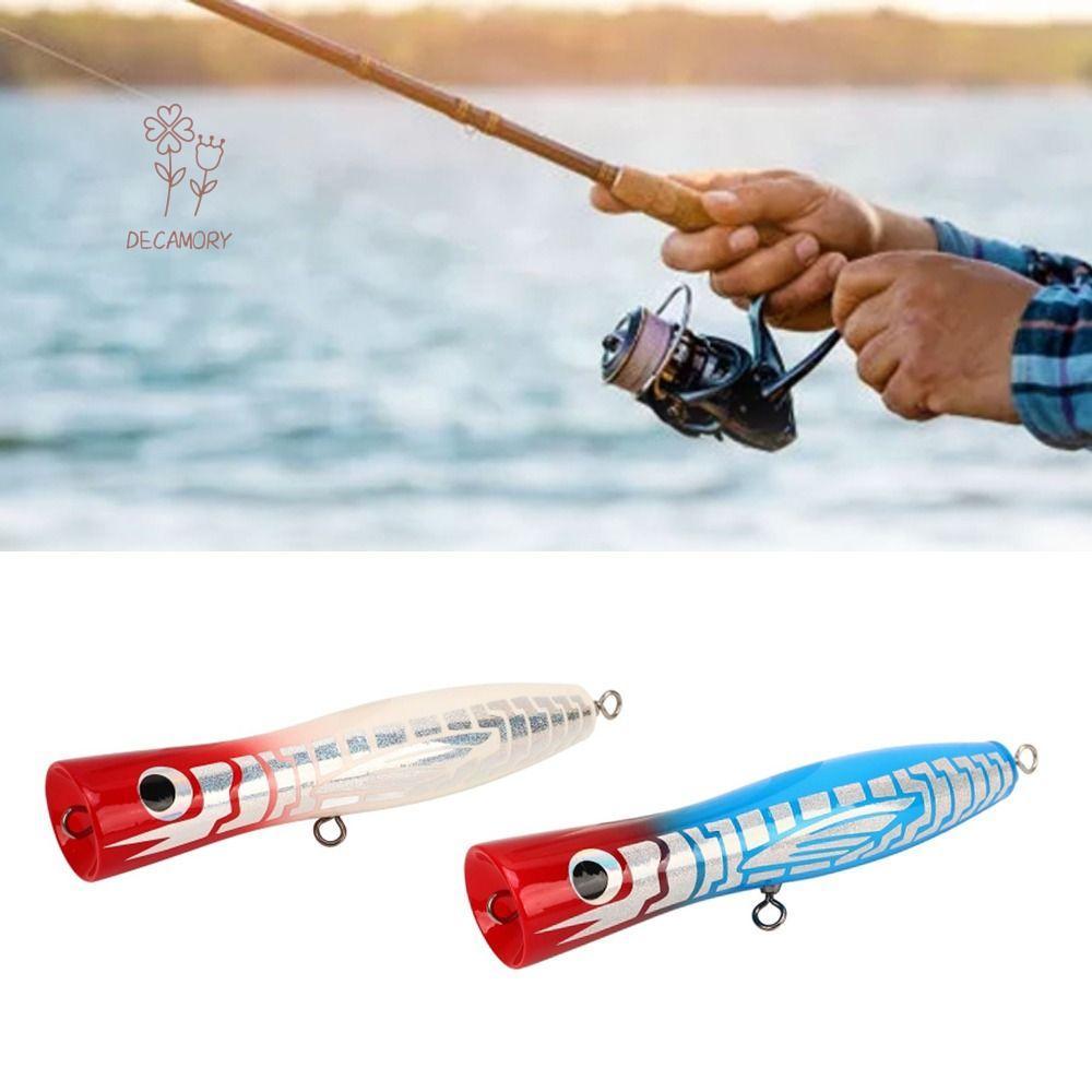 SHOUKEY GT Popper, Màu Sắc Phản Quang Gỗ Popper Mồi Câu Cá, Bền 18cm Popper Lớn Mồi Bass Câu Cá