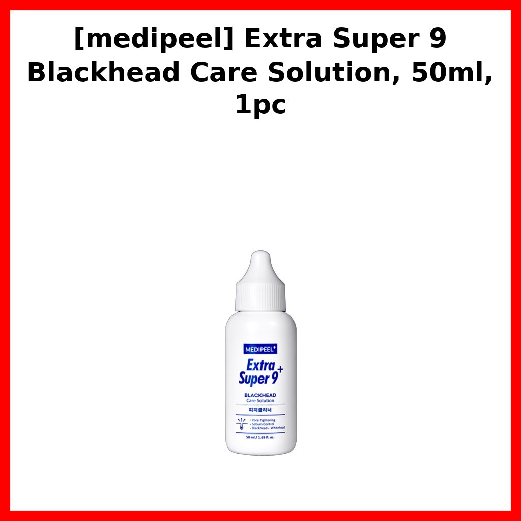 [medipeel] Dung dịch chăm sóc mụn đầu đen Extra Super 9, 50ml, 1pc / Dung dịch mụn đầu đen Hàn Quốc 