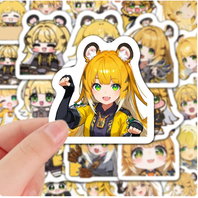 Sticker Ju Fufu ZZZ Zenless Zone Zero 60 miếng đã tách riêng từng miếng
