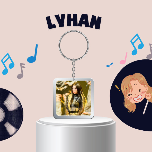 Móc khoá mica Em xinh Lyhan / LYHAN - Em xinh say Hi