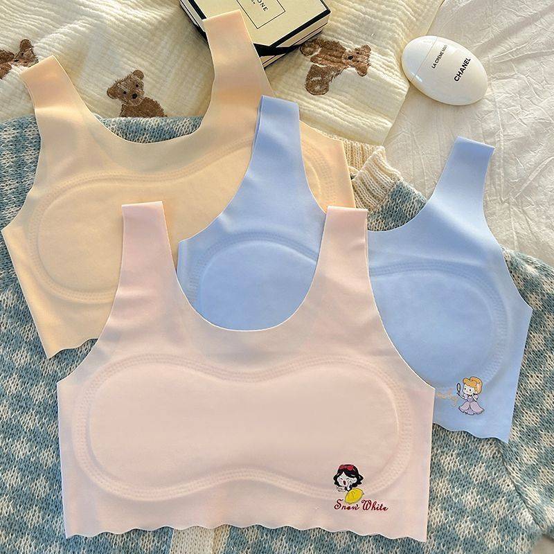 7-14-Year-Old Girls' Underwear for Primary and Secondary School Students Nipple Coverage Tube Top De