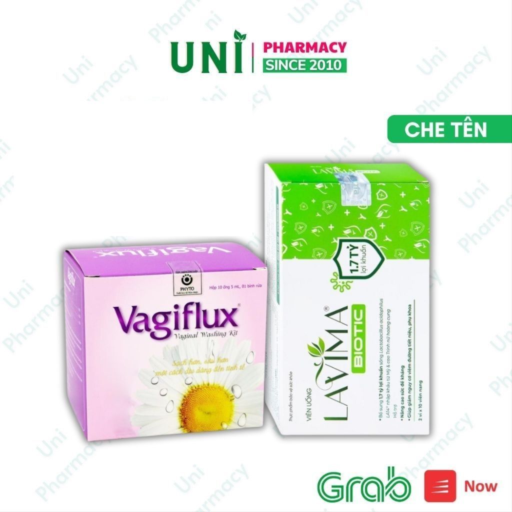 ✔(Mua Combo tặng quà Chính Hãng) Combo Men Uống Lavima + Bình rửa vệ sinh phụ nữ Vagiflux