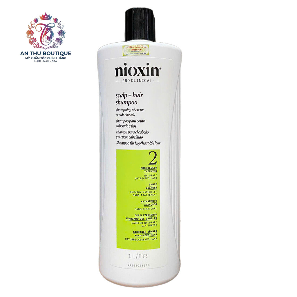 Dầu gội chống rụng tóc Nioxin System 2 Shampoo 1000ml .AT