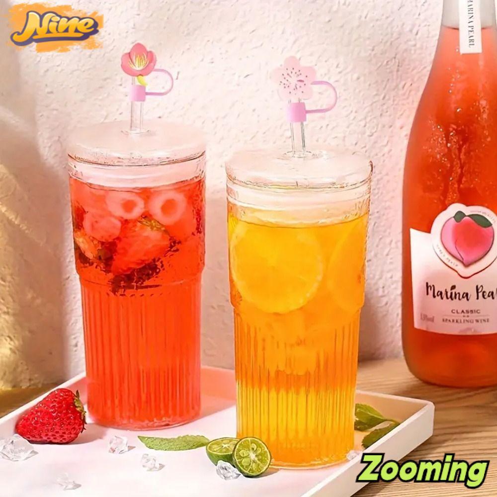 ZOOMING Ống Hút Topper, Đồ Dùng Tiệc Hoa Ống Hút Đầu Bao, Nhỏ Gọn Chống Bụi Niêm Phong Tốt Nắp Ống H