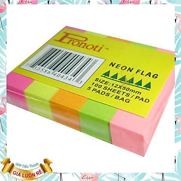 Giấy Note Pronoti 5 màu dạ quang