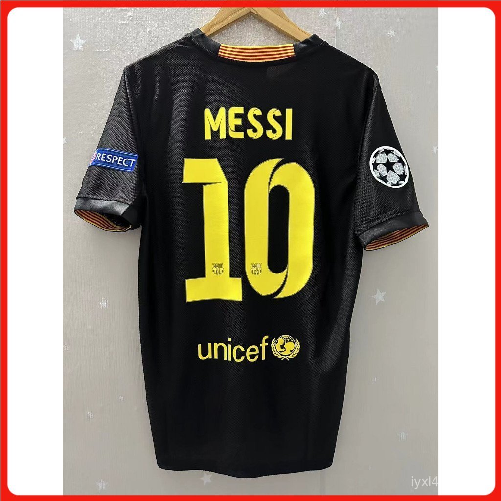 Áo bóng đá cổ điển 13-14 Barcelona MESSI XAVI NEYMAR JR Áo bóng đá sân khách chất lượng hàng đầu Áo 