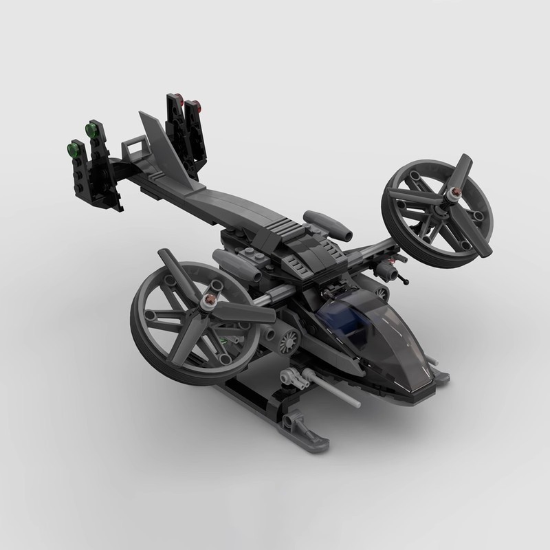 Khối xây dựng MOC Tương thích với 87032 AVATAR AVATAR Máy bay trực thăng Mô hình hạt nhỏ Quà tặng đồ