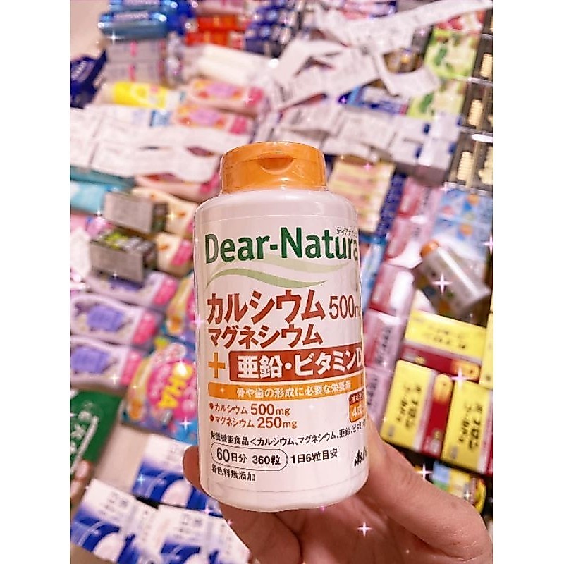 CANXI HỮUCƠ ASAHI- Dear Nature🇯🇵 180 viên Nhật Bản