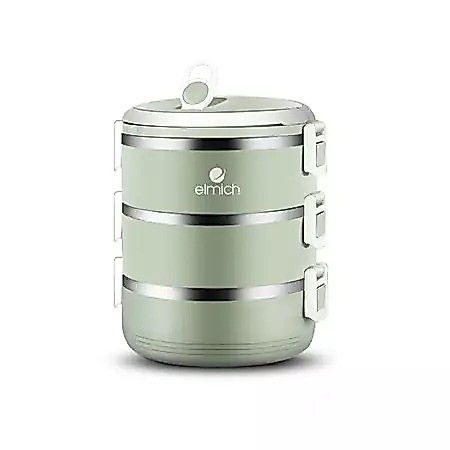 Bộ hộp cơm ba tầng Elmich ELM-0836 dung tích tổng 3 tầng 1800ml