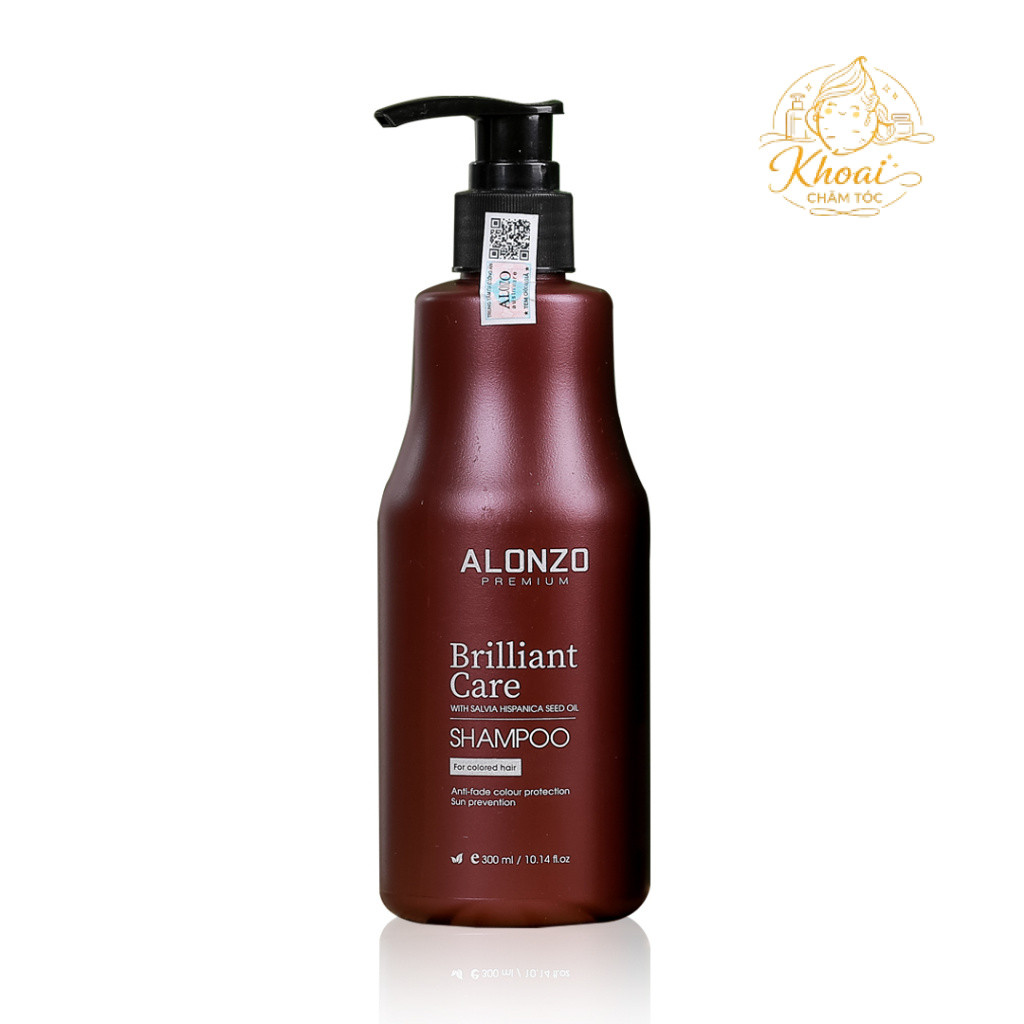 Dầu gội chăm sóc tóc nhuộm Alonzo Brilliant Care Shampoo 300ml <TX>