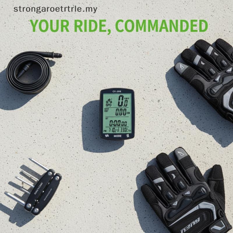 Strongaroettrle GPS Xe Đạp Đồng Hồ Tốc Độ Xe Đạp GPS Đồng Hồ Tốc Độ Chống Nước 2.4 Inch Xe Đạp Đồng 