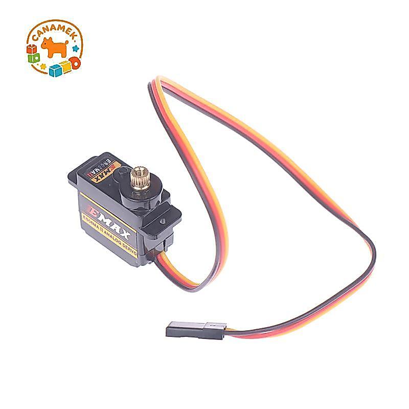 CANAMEK 1Pc EMAX ES08MA II Kim Loại Gear Micro servo Kỹ Thuật Số servo Lên Cho RC Model CSF