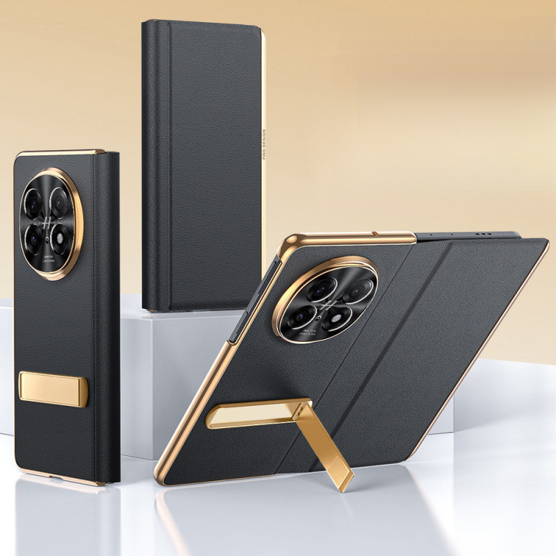 Sẵn Sàng Mới Cho OPPO Find N5 Ốp Điện Thoại Đế Mạ Điện Bao Da N5 Vỏ Bảo Vệ Chống Rơi Ống Kính Full