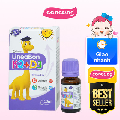 Vitamin giúp bé tăng chiều cao K2+D3 Lineabon - concung