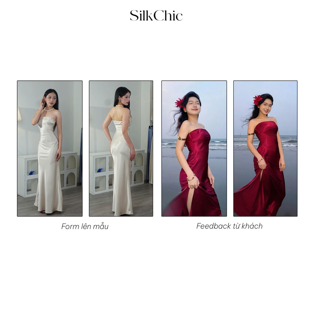 Đầm Lụa Cúp Bo Chun Form Dài Xẻ Tà Đầm Lụa Cúp Bo Chun Form Dài Xẻ Tà Dự Tiệc NV758 Váy Lụa Sang Chảnh Tôn Dáng Gợi Cảm, | BigBuy360 - bigbuy360.vn