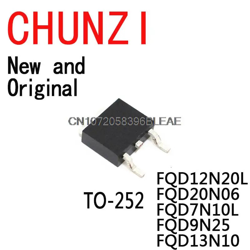 1-5 Chiếc FQD12N20 12N20 20N06 FQD7N10 7N10 9N25 FQD12N20L FQD20N06 FQD7N10L FQD9N25 FQD13N10 TO-252
