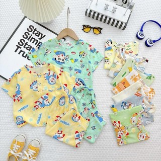  TL44 - Đồ Bộ Tole Lanh Áo Tay Ngắm Quần Dài Cho Bé 8-27kg Nhiều Mẫu 