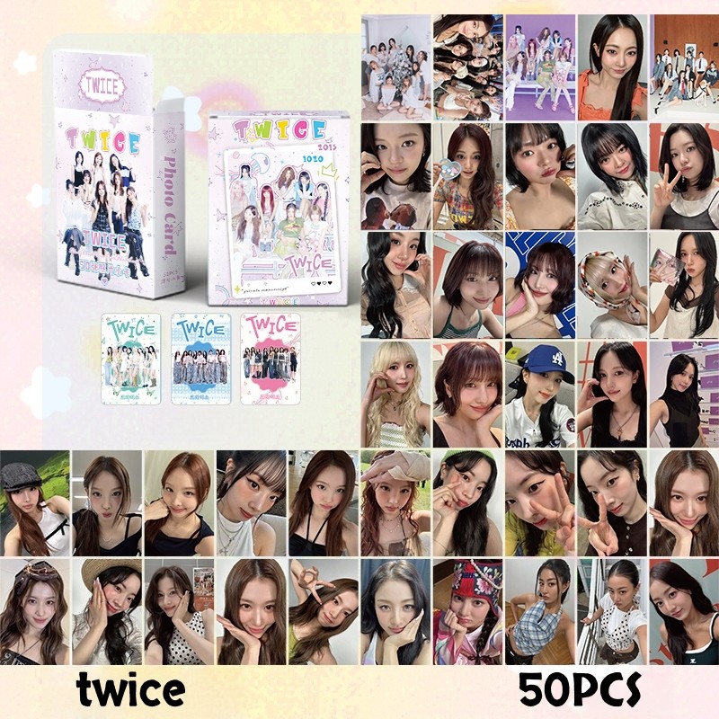 50-55 Chiếc HAI Lần Này Dành Cho Photocards TWICE5 Laser Lomo Cards Home 9round MISAMO Nayeon Jeongy