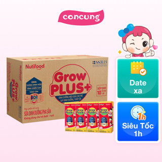 Thùng Sữa GrowPLUS+ hộp 180ml (Thùng 12 lốc - lốc 4 hộp)
