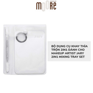 Bộ Dụng Cụ Khay Thìa Trộn 2in1 Dành Cho Makeup Artist Jary 2in1 Mixing Tray Bộ Khay Trang Điểm Chuyên Nghiệp