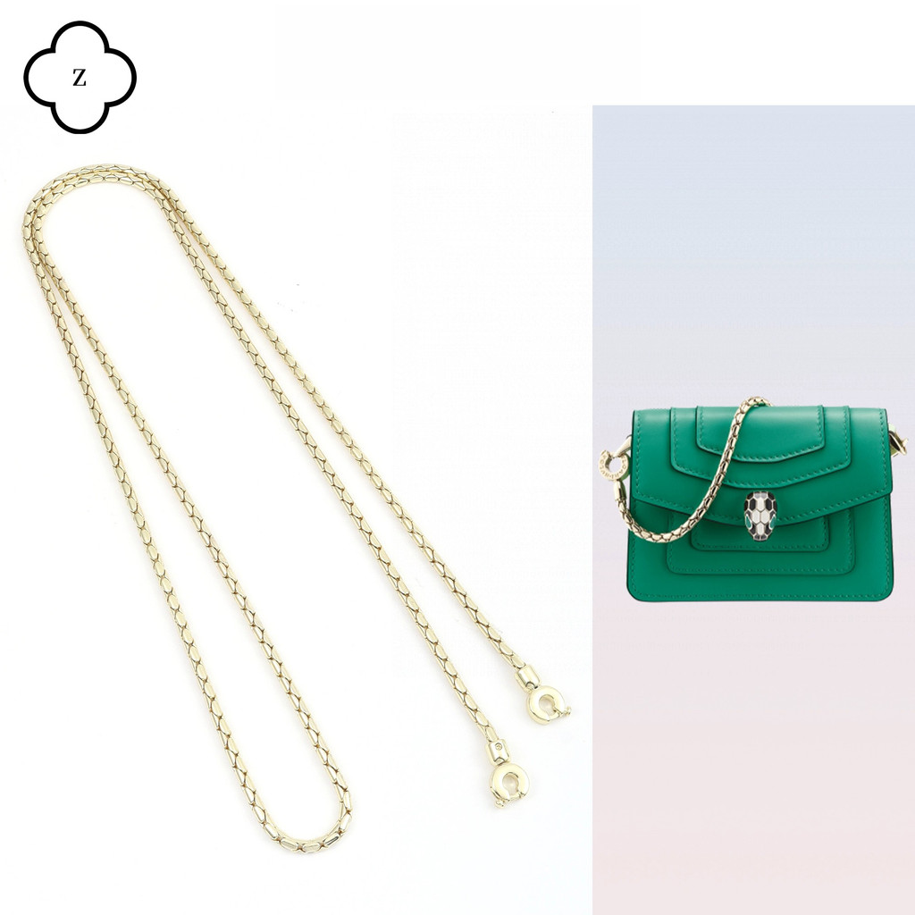 Phong Cách Mới Thích Hợp Cho Bvlgari Bvlgari Phụ Kiện Dây Xích Rắn Đầu Túi Messenger Dây Đeo Vai Túi