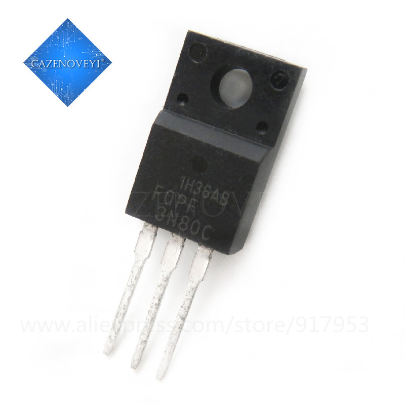 10 Mảnh FQPF3N80C F3NK80Z TO-220F 3A 800V chip