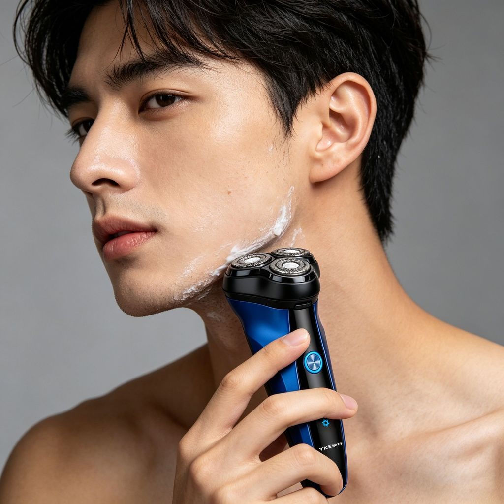 2026 Phong Cách Mới Yingke Cạo Râu Điện Nam Cạo Râu Di Động Ba Đầu Sinh Viên Sideburns Thanh Niên Cạ