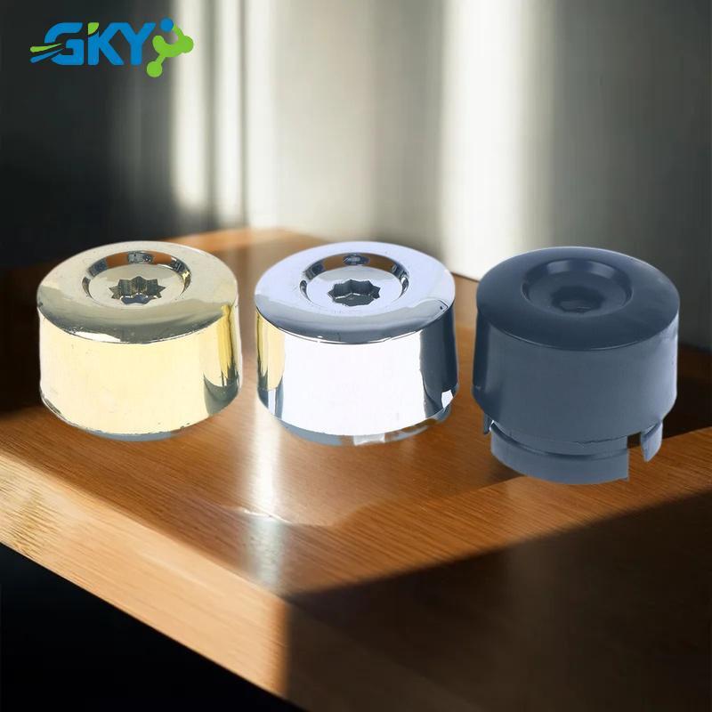 GKY 5 Chiếc 7L6 601 173A 2ZZ Chrome Bánh Xe Lug Bu Lông Đai Ốc Nắp Bao Nhựa ABS Với Ba Chrome Hoàn T