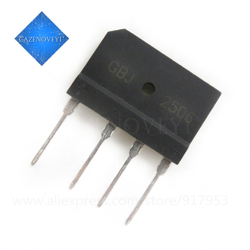 10 mảnh GBJ2506 2506 25A 600V ZIP-4 chip