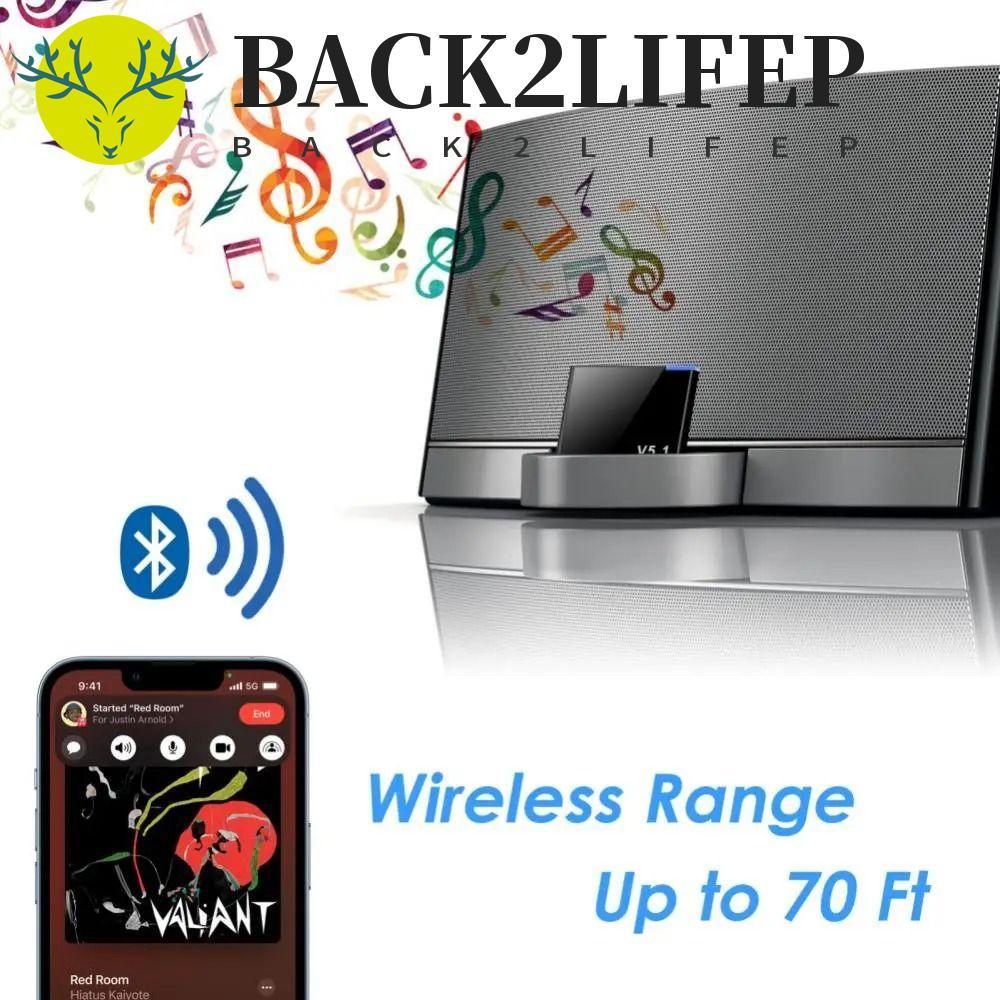 Bộ thu âm thanh BACK2LIFEP 5.1, Bộ chuyển đổi không dây Bluetooth Mini Bluetooth 5.1, Chơi nhạc 30 c