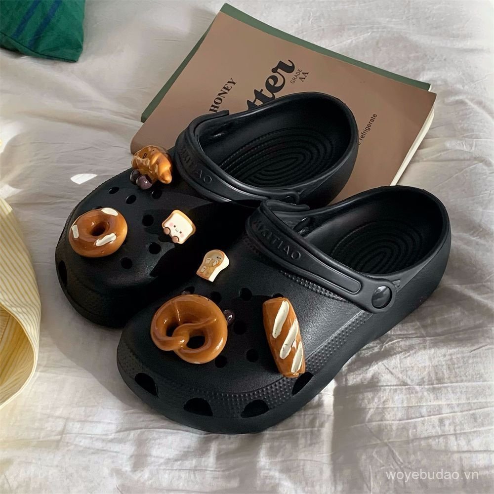 Tất Cả Trận Đấu Đáy Mềm Nam Nữ Dép Dép Sinh Viên Độc Đáo Ngoài Trời Dễ Thương Bánh Mì Nướng Bánh Mì 