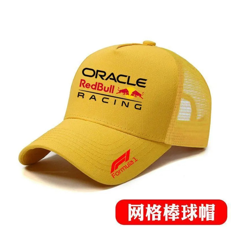 Red Bull Fleet Cap Formula F1 Racing Sửa Đổi Xe Máy Đi Che Nắng Lưới Mũ Bóng Chày Nam Q7NR