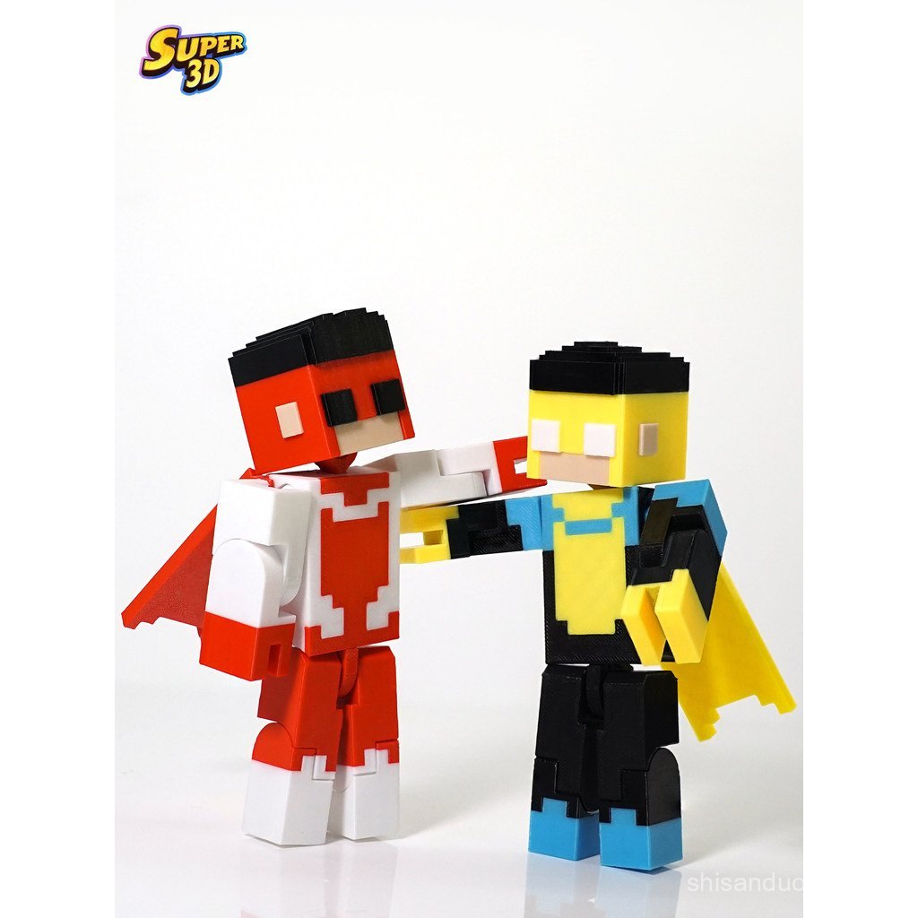 Sản phẩm mới MC Invincible Young Man Minecraft Thế hệ đầu tiên Mark Hình 3D In Hình Siêu Hành Động H