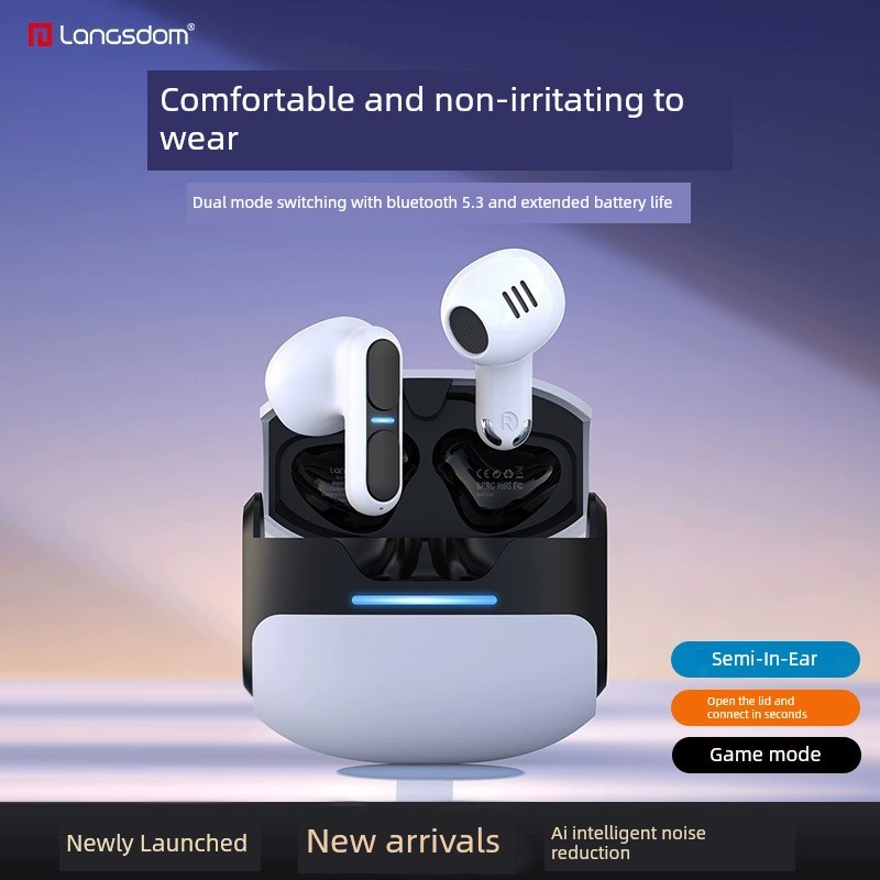 tai nghe ko dây tai nghe Langston TG11 Phiên bản nâng cấp Tai nghe Bluetooth không dây THETA PRO Trò