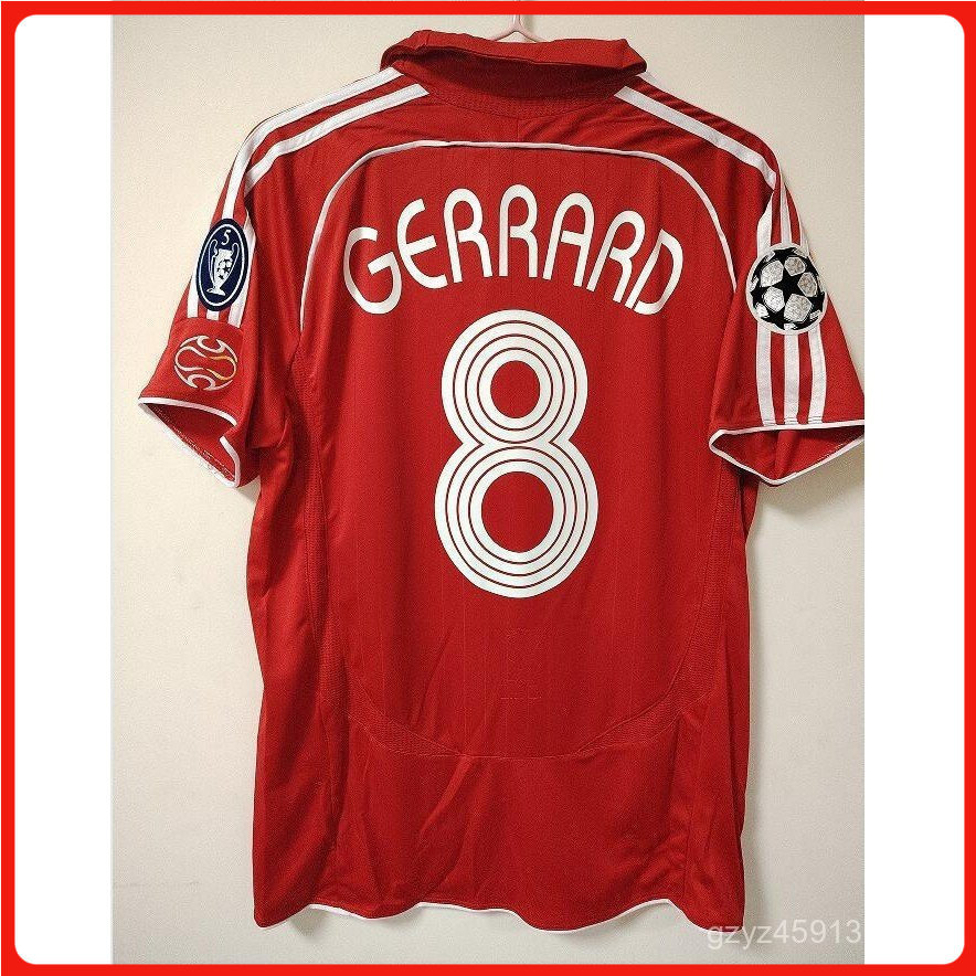 06-07 Áo bóng đá sân nhà Liverpool Torres Gerrard Áo sơ mi nam chất lượng hàng đầu